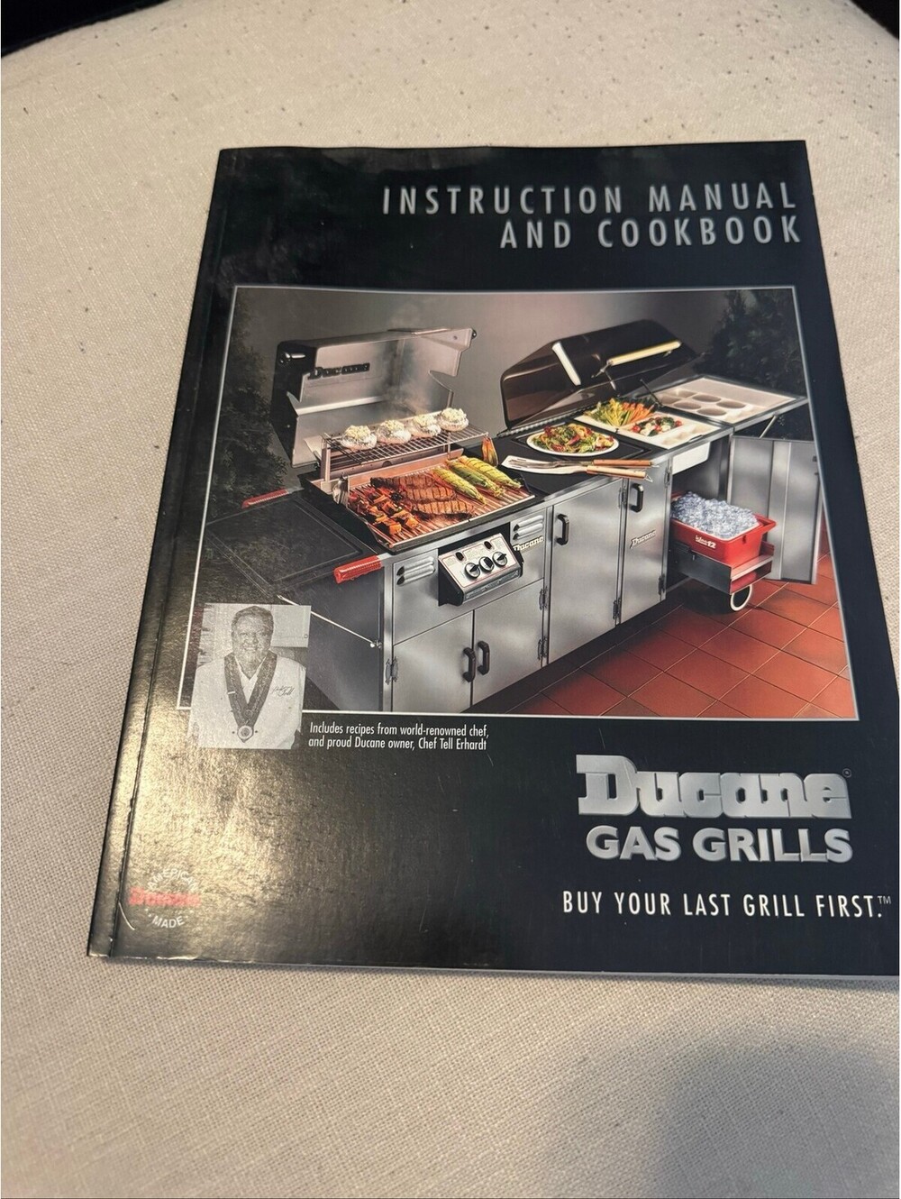 Vintage Ducane Gas Grills Instruction Manual Cookbook Chef Tell Erhardt 105WH